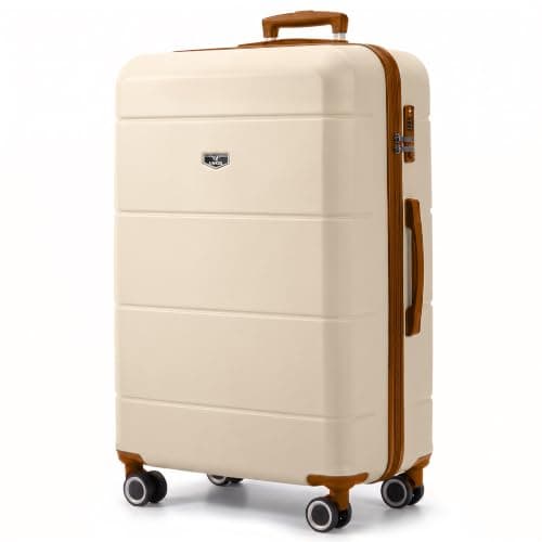LUGG - Jetset 32 Inch Large Suitcase – Lightweight Hard Shell Luggage with TSA Lock – Water-Resistant ABS Spinner Suitcase – 4 Wheels – 86x58x31cm Travel Bag