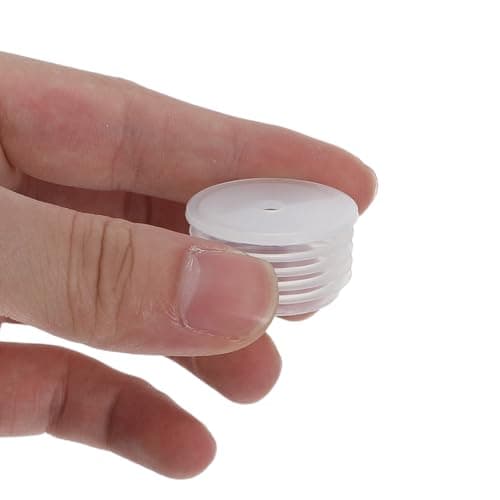 TOMETURE 150pcs Press in Bottle Adapter Stopper for Oral Dispensers, Medication Bottle Dosing Tool, Spill Proof Medicine Adapter for Liquid Medication — view 3