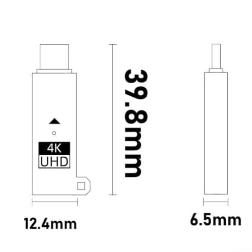 4K@60Hz USB C Dummy Display for Servers 4K@60Hz USB C Dummy Display(Gray) — view 6