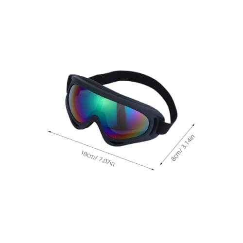Windproof Outdoor Ski Goggle for Hiking and Cycling Black PC Rubber — view 2