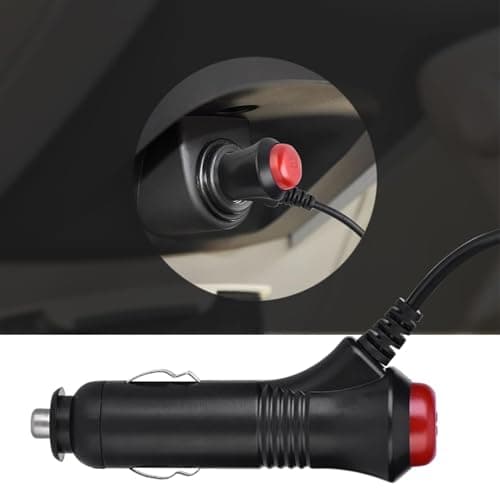 Beufee Car Cigarette Lighter, 12 Volt Power Supply Cigarette Lighter Plug, 1.9M Car 5.5 X 2.1mm DC Male Plug Spring Adapter Cable — view 2