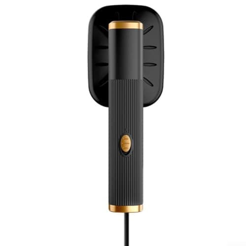Portable Travel Steamer Compact Handheld Fabric Iron Quick Heating Wrinkle Remover for Clothes Curtains 21.6cm Black(2)
