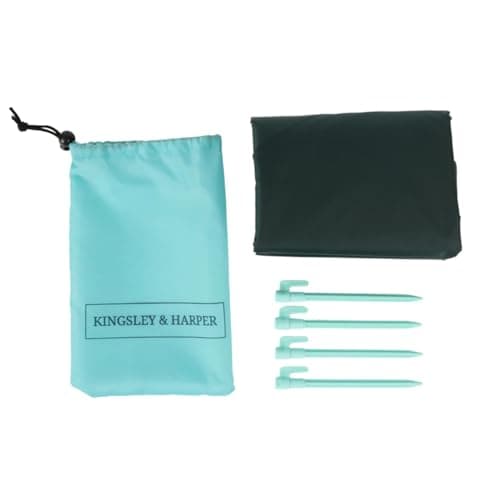 Kingsley & Harper Extra Large Beach Mat 210 x 200cm – Waterproof Sand-Resistant Picnic Blanket with Pegs and Carry Bag, Lightweight Outdoor Mat for Beach, Camping & Travel — view 4
