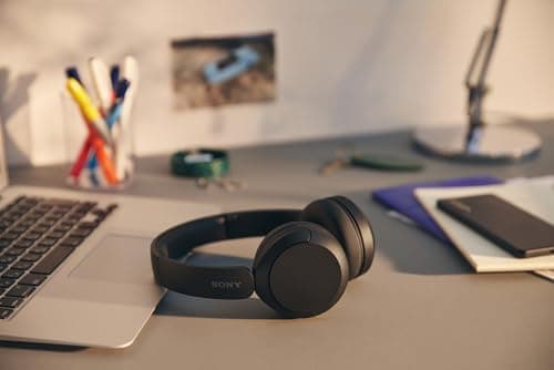 Sony WH-CH520 Wireless Bluetooth On-Ear Headphones, Lightweight Design, Up to 50 Hr Battery Life, Quick Charge, EQ, Clear Call Quality, iOS & Android, Black — view 2
