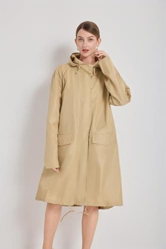 LivelyTrends Waterproof Rain Poncho with Sleeves for Men & Women – Lightweight Reusable Hooded Raincoat, Polyester Rain Jacket for Festivals, Travel, Camping, Hiking & Outdoor Activities — view 3