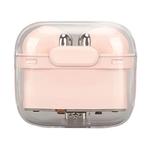 Language Translator Earbuds, Bluetooth 5.3 Two Way Translator Device with 3 Translation Modes for 144 Languages, Earbud Translator with 300mah Charging Case (Pink)