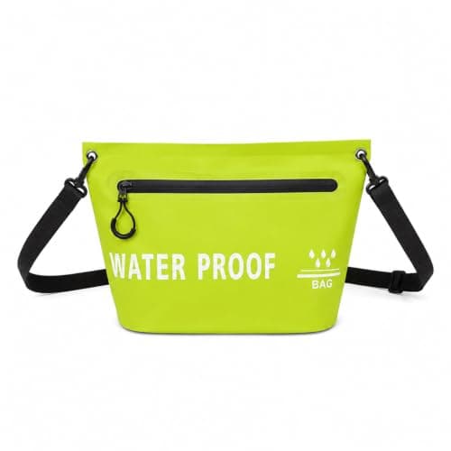 AURALIN Waterproof Dry Bag 4 L Green PVC Airtight Zip Shoulder Strap
