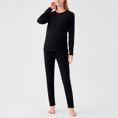 Heated Base Layer for Men and Women Fleece Lined Thermal Underwear Sets Long Sleeve Tops Long Johns Warm Thermal Bottoms Winter Outdoor Ski Running Thermals (Not Battery Pack) — view 5