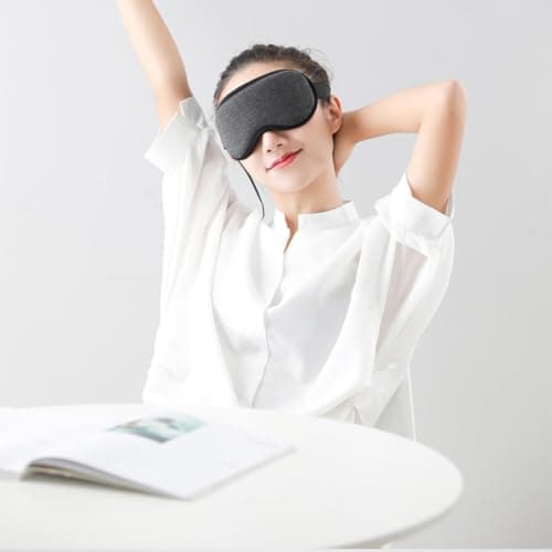 Mipcase USB Steam Eye Mask for Dry Eye and Headache Relief Washable Hot Compress Cotton Cover with USB Power for Travel and Office Use — view 4