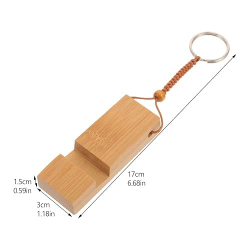 Hoement Cellphone Stand Keychain Mini Phone Holder Portable Travel Home — view 2