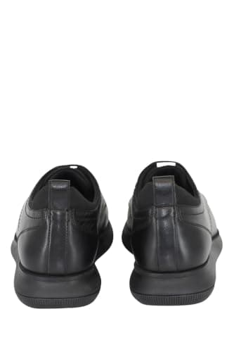 Pegasus Men's Ortholite Premium Wide Fit Leather Lace-Up Shoes Black — view 5