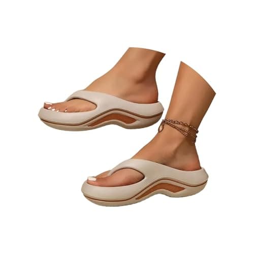 Toe Post sandal For Women Uk Womens Orthopedic Flip Flops with Arch Support Plantar Fasciitis Walking Recovery Sandals Corrective Sports Sandal Open Toe Thick Cushion Indoor Outdoor