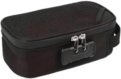 Black Lockable Makeup Bag with Combination Lock