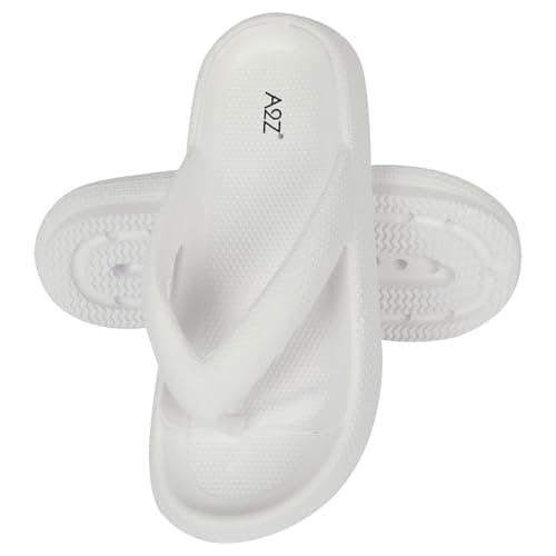 A2Z Women EVA Flip Flops Lightweight - Slider LDS 1304 White 5/6 UK — view 5