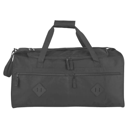Cricket Duffle Bags for Men 55L Men’s Travel Holdall Gym, Weekend, Overnight Bag with Adjustable Shoulder Strap, Handles (Black) — view 6
