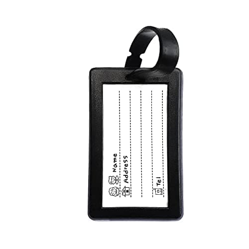 SystemsEleven Luggage Tag Strap Address Label Name Suitcase Luggage Tags Travel ID Bag Tag Silicone Luggage Tag with Name Perfect to Spot Luggage Travel Accessories Tags Set — view 4