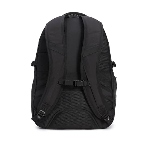 Amazon Basics 17-Inch Laptop Backpack, Water Resistant Rucksack for Business Travel, Work or School, Padded Shoulder Straps, Black — view 5