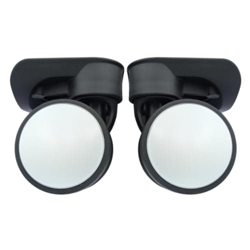 swynrf Luggage Replacement Wheels Pair Spinner Wheel Set with Mounting Plate, 2.36in Diameter, Black Suitcase Repair Assemblies