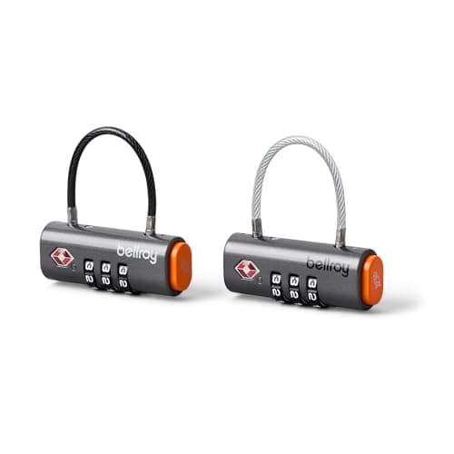 Bellroy Travel Lock Duo, TSA Luggage Locks, Set of 2 - Graphite
