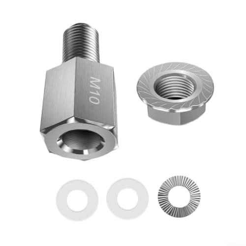 EMTB Axle Adapter M5 Steel Bike Trailer Coupler(Grandma Gray)