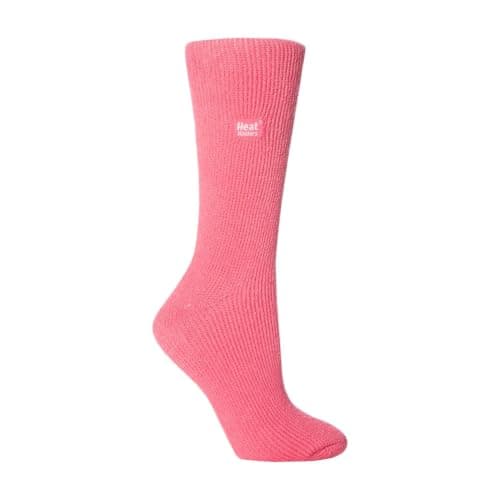 HEAT HOLDERS - Mens & Womens 2.3 Tog Original Thermal Socks | 3 Sizes | Thick Warm Fluffy Insulated Socks for Winter | Ideal for Raynauds (4-8, Pink)