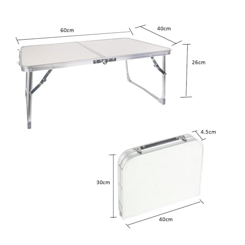 Gainwin Camping Table, Folding Aluminium Table, Small Lightweight Foldable Table for Outdoor, Indoor, Picnic, Cooking, Beach, Fishing, Garden, BBQ — view 2