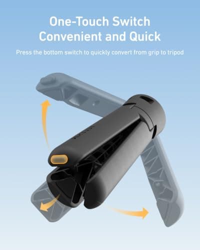 TELESIN Mini Tripod for DJI Osmo Pocket 4P/4/3 Insta360 Luna Ultra — view 3