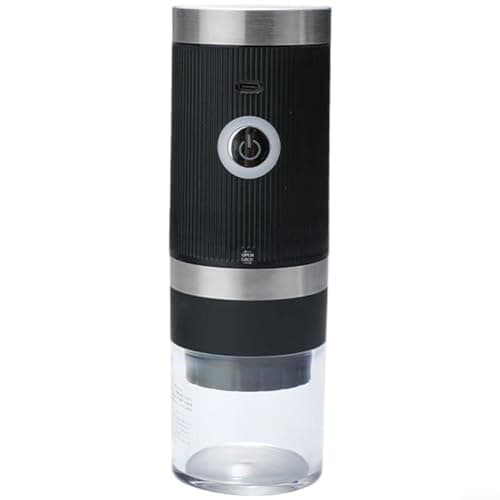 Travel Coffee Grinder USB Powered for Camping Outdoor Use(Black)