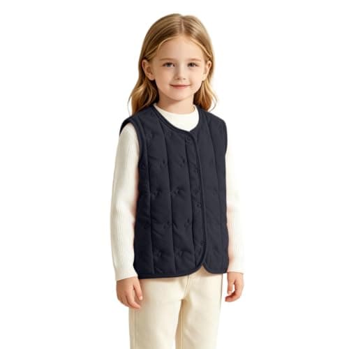 Toddler Kids Lightweight Puffer Vest Padded Gilet Warm Waistcoat Jacket