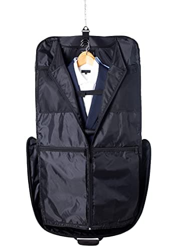 HUGH BUTLER Suit Carrier - Suit Bags for Men - Travel Garment Bags for 3 XL Suits - Suit Cover for a Businessman - Black Luggage Bag - Clothes Without Creases — view 5