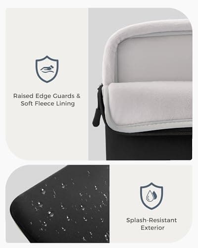 ProCase Laptop Sleeve 14" for MacBook Pro 14-Inch M5/M4/M3/M2/M1 Pro/Max 2026-2021, Computer Case Also Compatible with 14" HP Dell ASUS Lenovo Acer Chromebook -Black — view 5