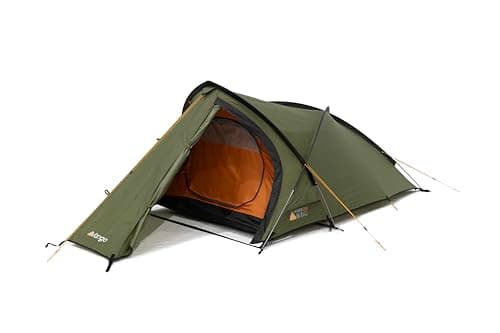 Vango Hydra 200 Lightweight 2 Man Tent for Hiking, Trekking, Camping, 5000mm HH, Semi-Geodesic Design with Alloy Poles, Pine