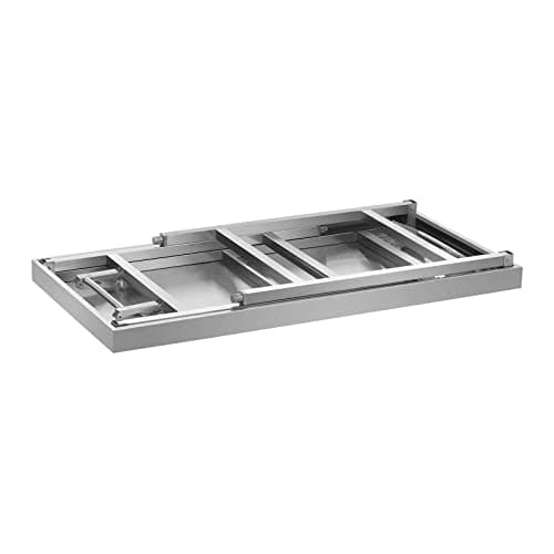 Royal Catering Stainless Steel Folding Work Table Portable Worktop Catering 60x100cm 200kg RCAT-100/60KE (Height 90.5cm, Height-Adjustable Feet 10mm, Foldable) — view 6