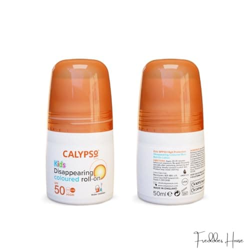 Calypso Sun Protection Twin Pack for Adults & Kids: SPF 50 Roll On Sunscreen & SPF 30 Lip Balm - Travel-Friendly Suncare Essentials — view 3