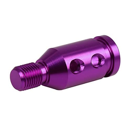 X AUTOHAUX M12x1.25 Purple Gear Shift Knob Adapter for Non Threaded Shifter — view 6