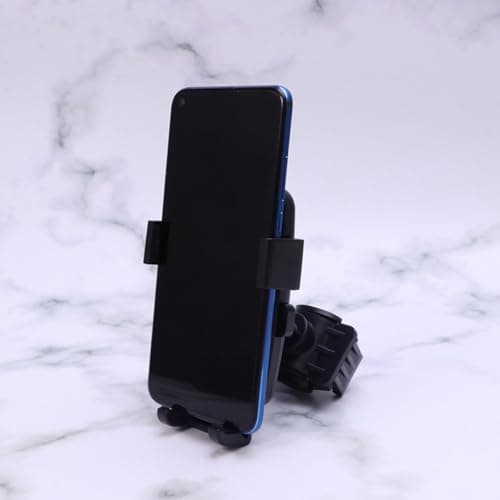 SHINEOFI Phone Holder GPS Bracket for Motorcycle Bike, Adjustable PP Black — view 3