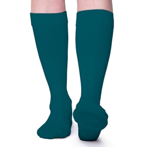 FITLEGS - Anti-Embolism Closed-Toe Compression Stocking 18 mmHg, Plus, Teal