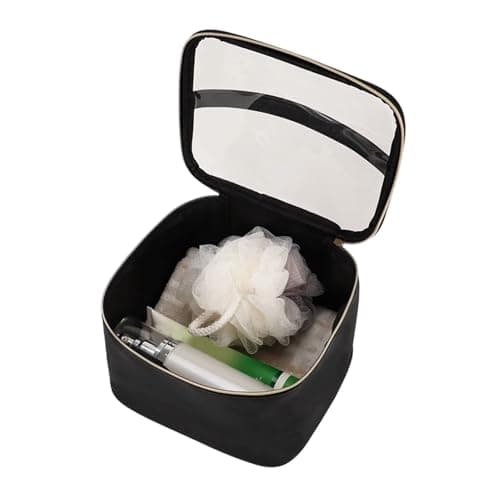 Large Capacity Portable Water Proof PU Leather Travel Makeup Bag Cosmetic Organizer — view 3