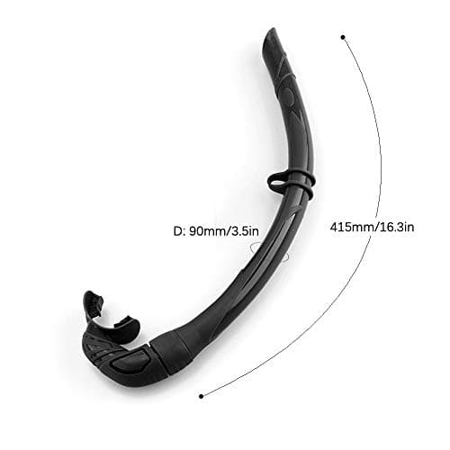 Lixada Silicone Foldable Snorkel with Compact Storage Case Women Men Roll Up Snorkel Wet Breathing Tube For Snorkeling — view 4