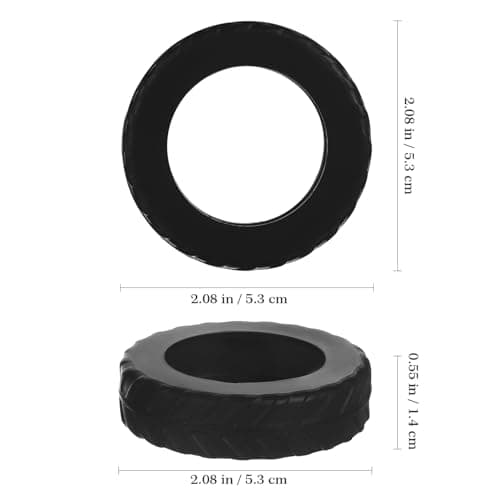 8pcs Silicone Luggage Wheel Protector Covers, Black Travel Accessory — view 4