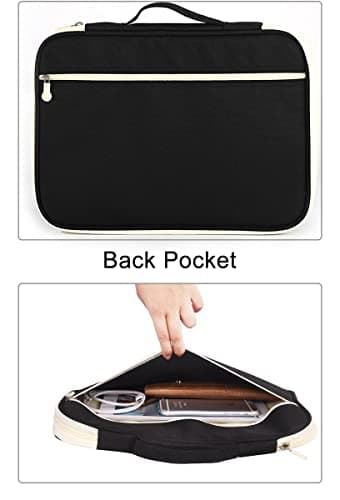 JAKAGO A4 Document Case, Multi-Pocket Portfolio Folder, Travel Portfolios — view 4