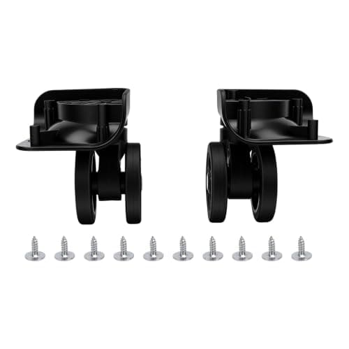Julihai Luggage Wheels Replacement, Silent ABS, Universal Fit, 2-Pack — view 5