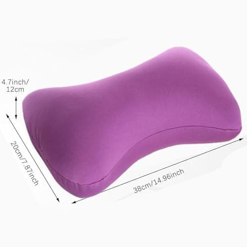 Dewireaey Pillows For Neck, Small Microbead Back Cushion, Travel Neck Support Pillow, Cervical Roll Cylinder Bolster For Home Travel Sleep — view 5