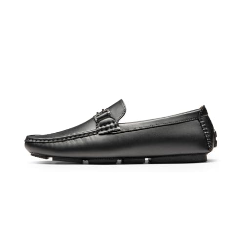 Bruno Marc Men's Loafers Slip-on Shoes,Size 7.5,Black,HUGH-01 — view 3