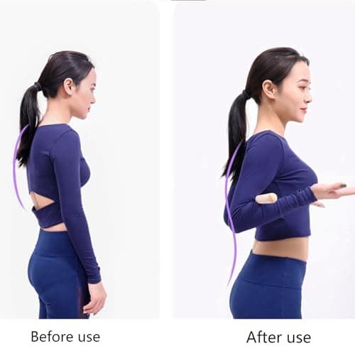 Posture Exercise Stick for Back Stretching, Wooden Mobility Training Pole for Flexibility & Shoulder Opening, Lightweight 20 Inch Portable Fitness Bar for Dance, Yoga, and Daily Posture Practice — view 2