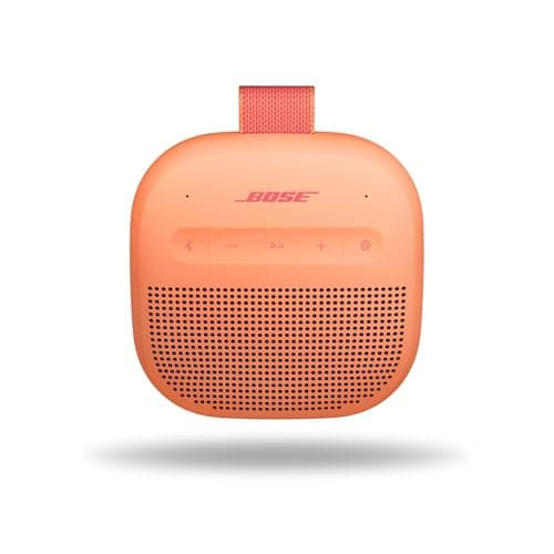 Bose SoundLink Micro Portable Bluetooth Speaker (2nd Gen), Wireless Outdoor Speaker, Up to 12 hours Battery Life, Waterproof and Dustproof, Sunset Peach - Limited Edition
