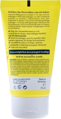 eco Elio SPF 50 Sustainable Sun Cream 50ml Extra Care I Without octocrylene and microplastics I Sunscreen Face Sun Cream face 50 I Sunscreen Fragrance-Free I Body 50 — view 2