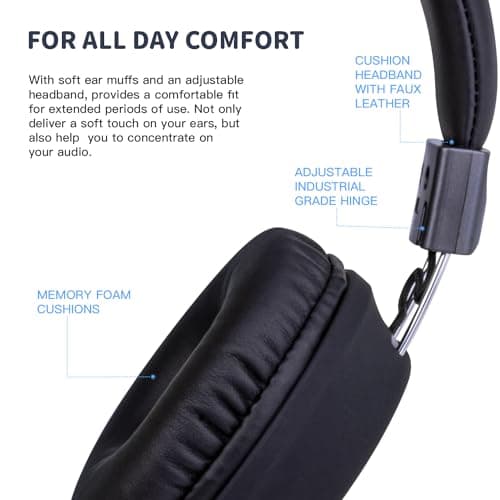 Olyre Foldable Kids Wired Headphones with Mic, Headset for Boys & Girls — view 6