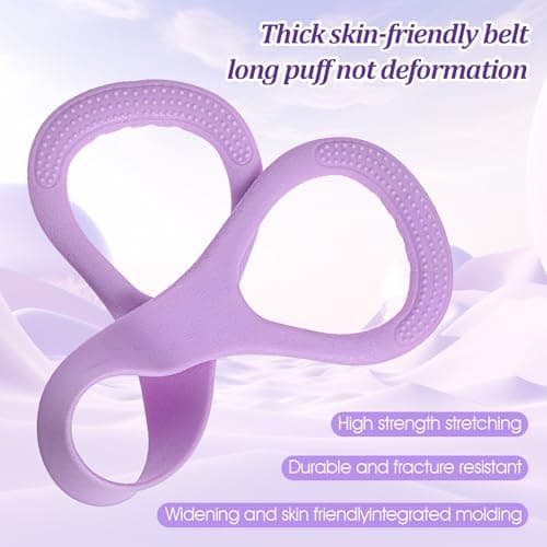 3 Pcs Resistance Bands, Figure 8 Resistance Bands with Handles, Elastic Exercise Band for Yoga Pilates Arm Back Shoulder Training Portable Workout Equipment for Home Gym Travel — view 6