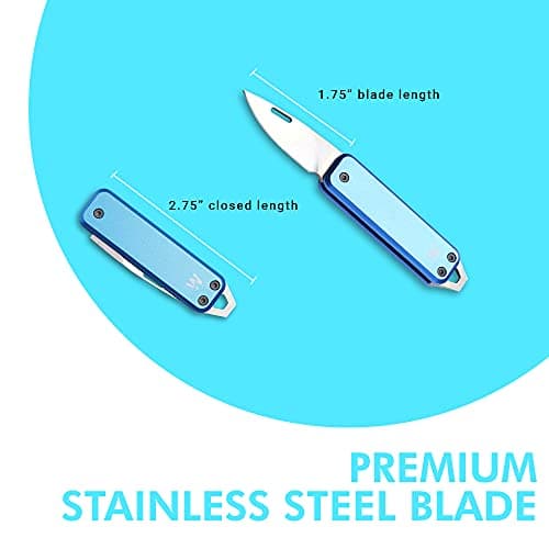 Whitby Pocket Knife, 1.75" Survival Stainless Steel Folding Knives UK Legal — view 4